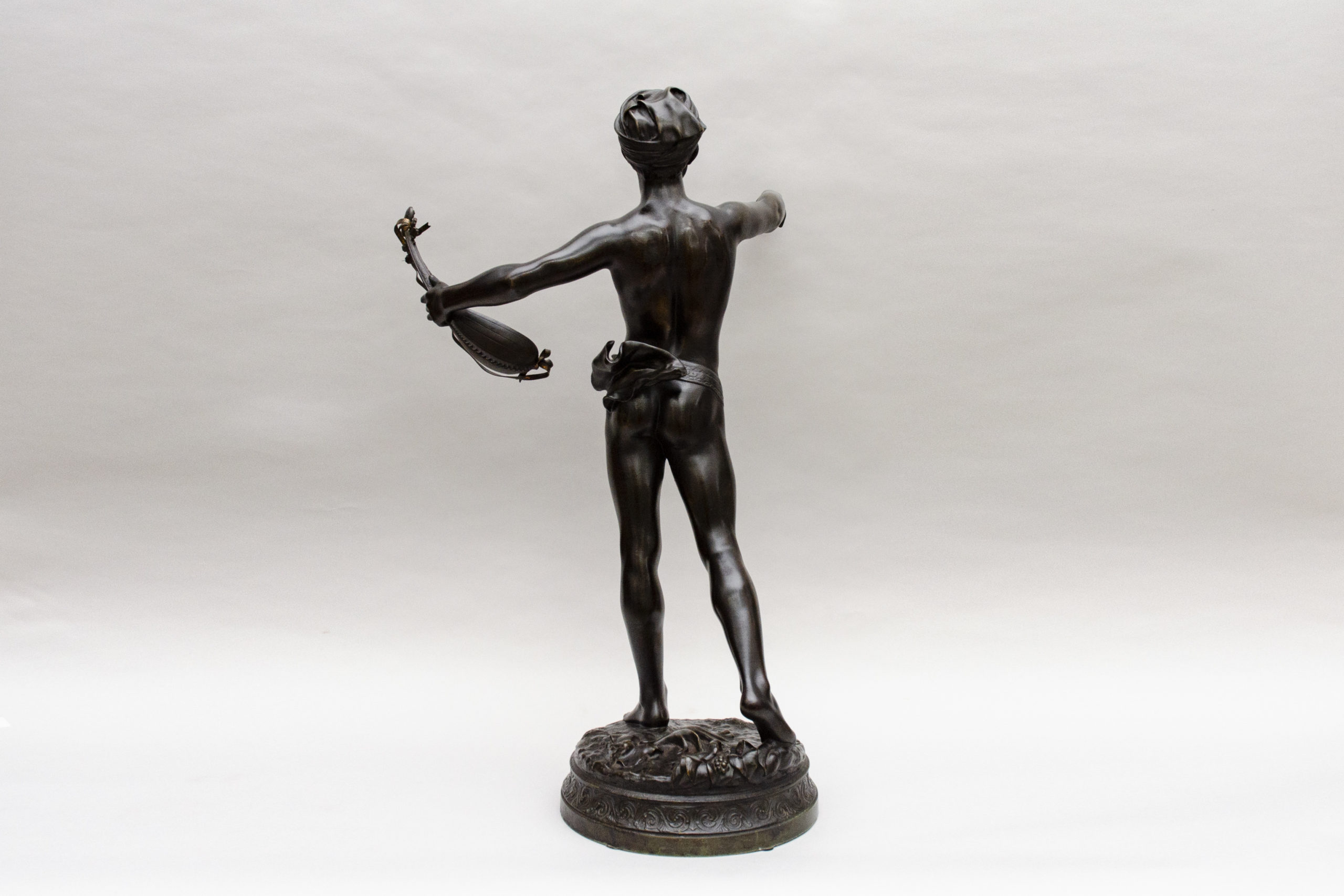 "Ganaï, the Indian singer" bronze, Laoust André-Louis-Adolphe (Douai 1843 - Paris 1924) - Afbeelding 11