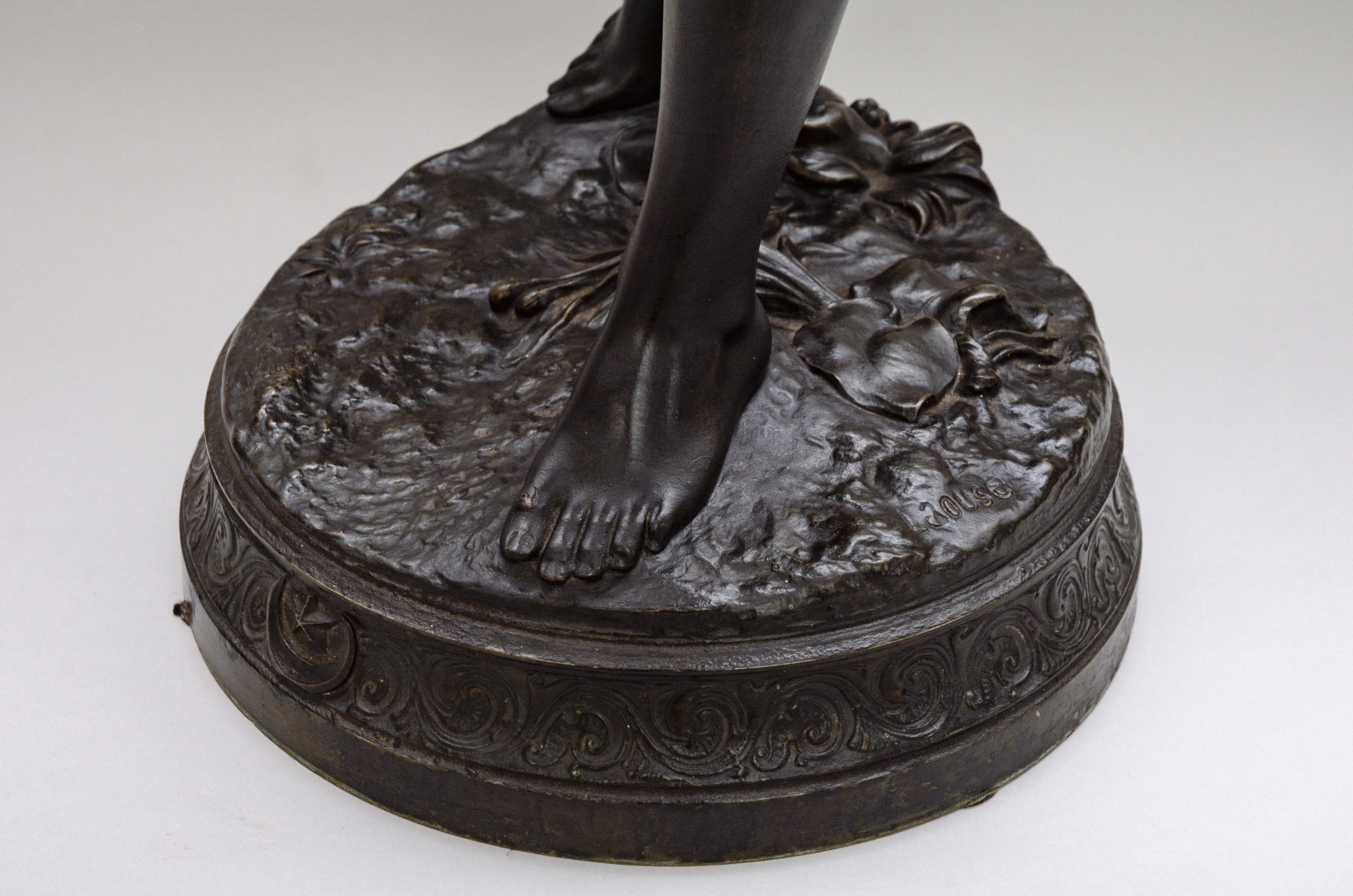 "Ganaï, the Indian singer" bronze, Laoust André-Louis-Adolphe (Douai 1843 - Paris 1924) - Afbeelding 8