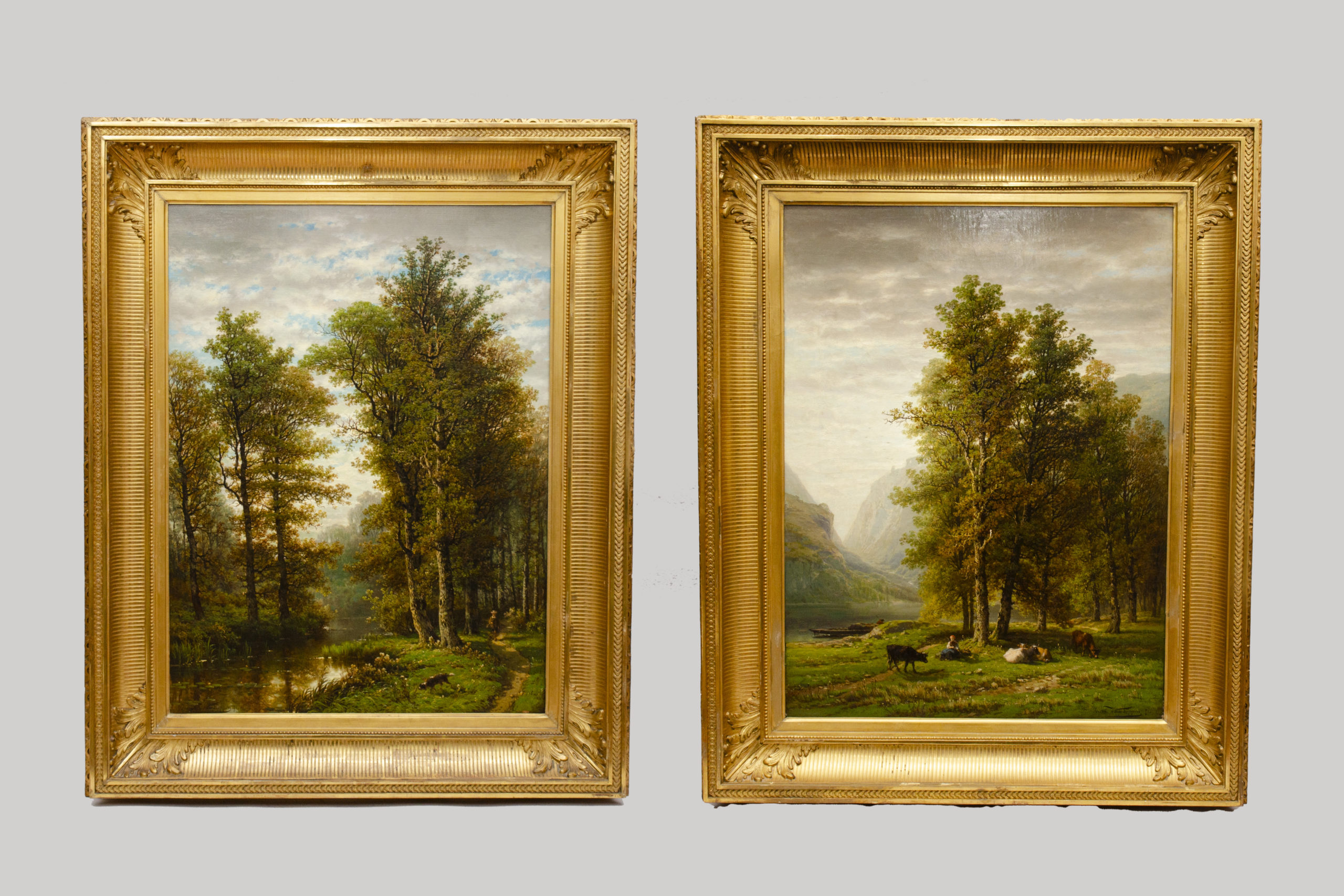 "Herfst" and "Ochtend", Joseph Gérard Van Luppen