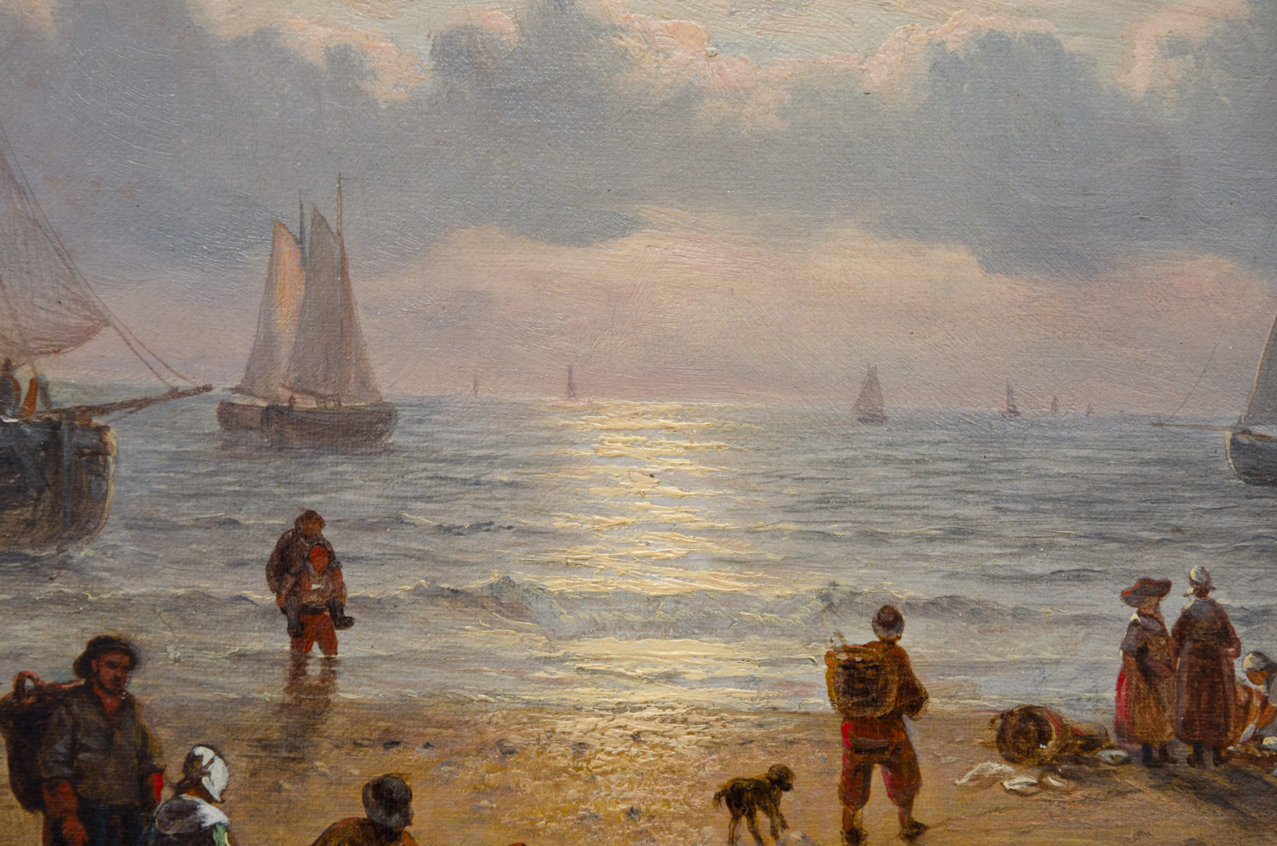 "Vue de plage animée", George Wilhelm Opdenhoff – Image 5