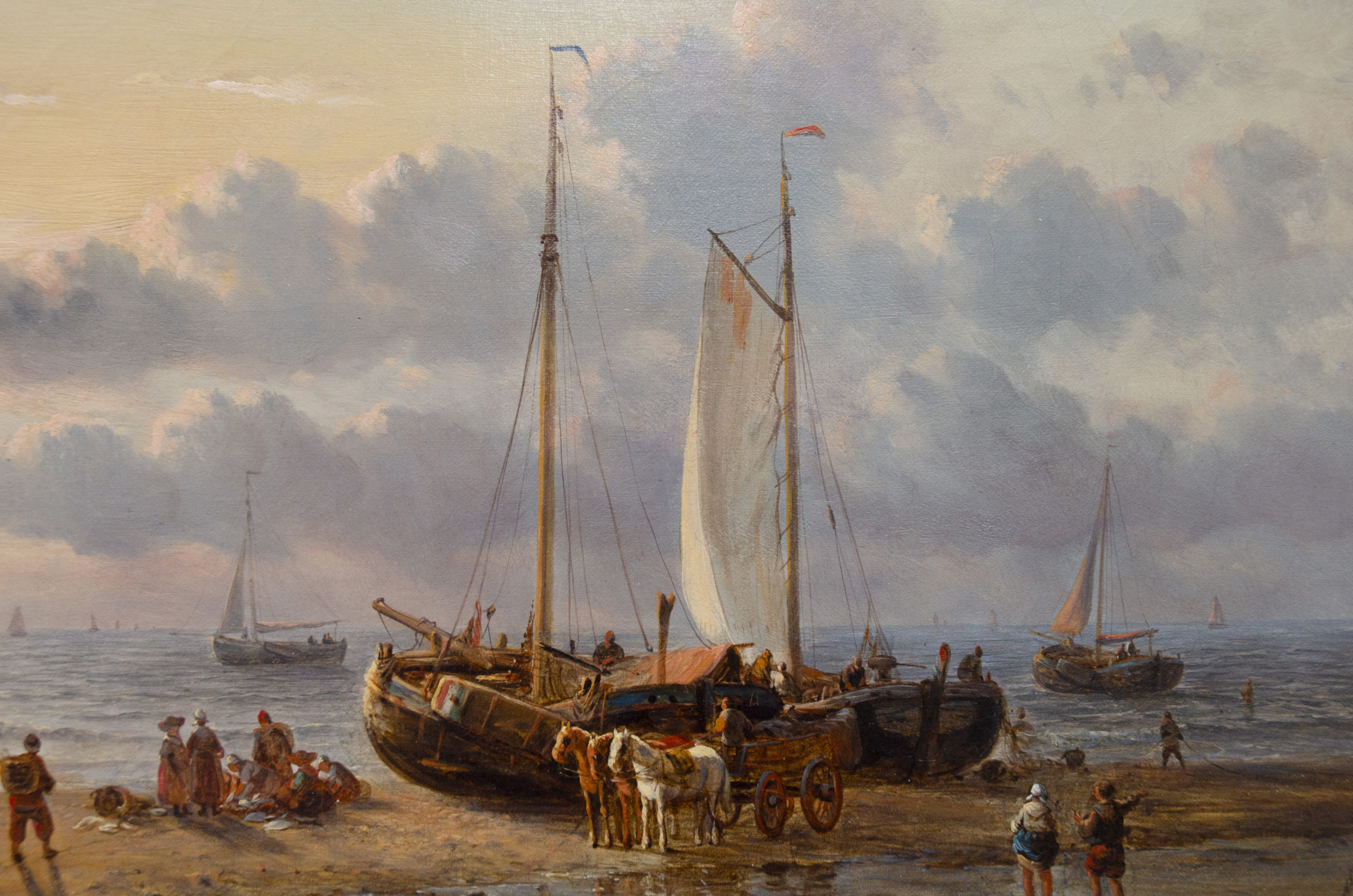 "Vue de plage animée", George Wilhelm Opdenhoff – Image 3