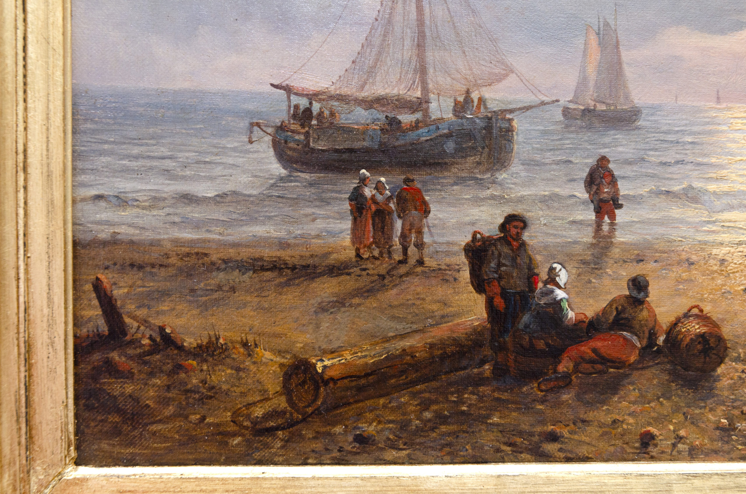 "Vue de plage animée", George Wilhelm Opdenhoff – Image 8