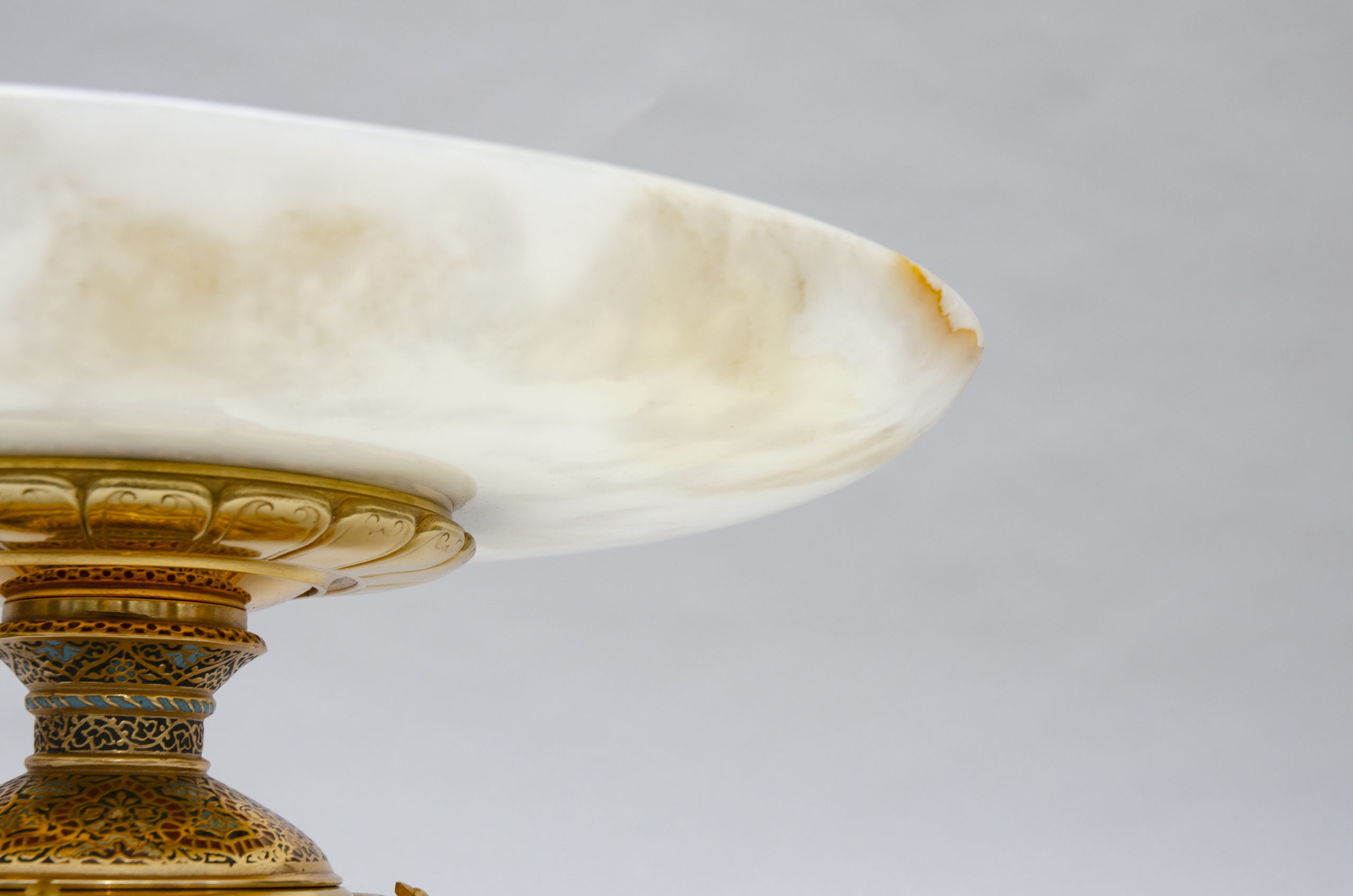 Grande coupe en cloisonné et onyx, Angleterre – Image 5