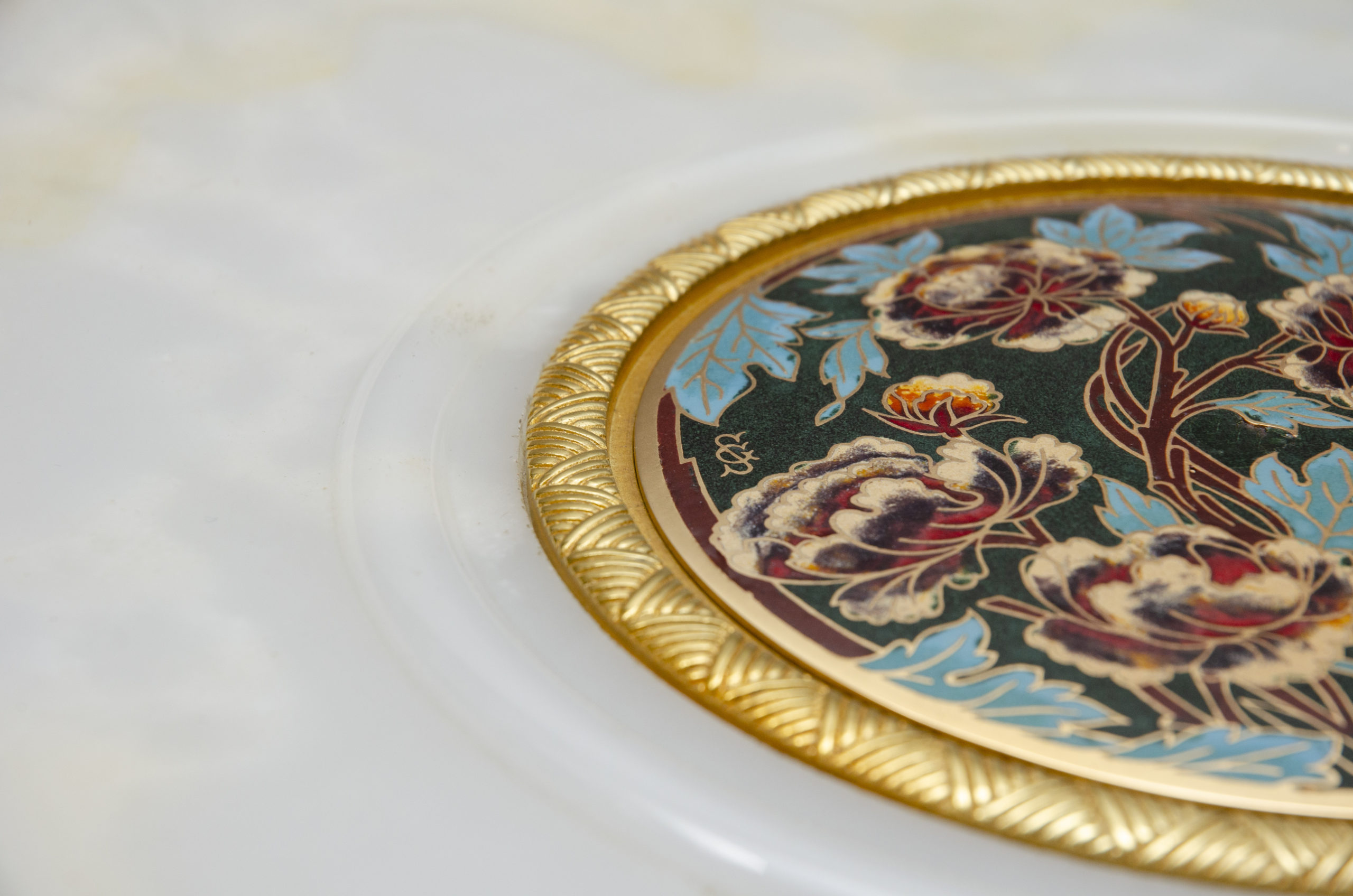 Grande coupe en cloisonné et onyx, Angleterre – Image 7