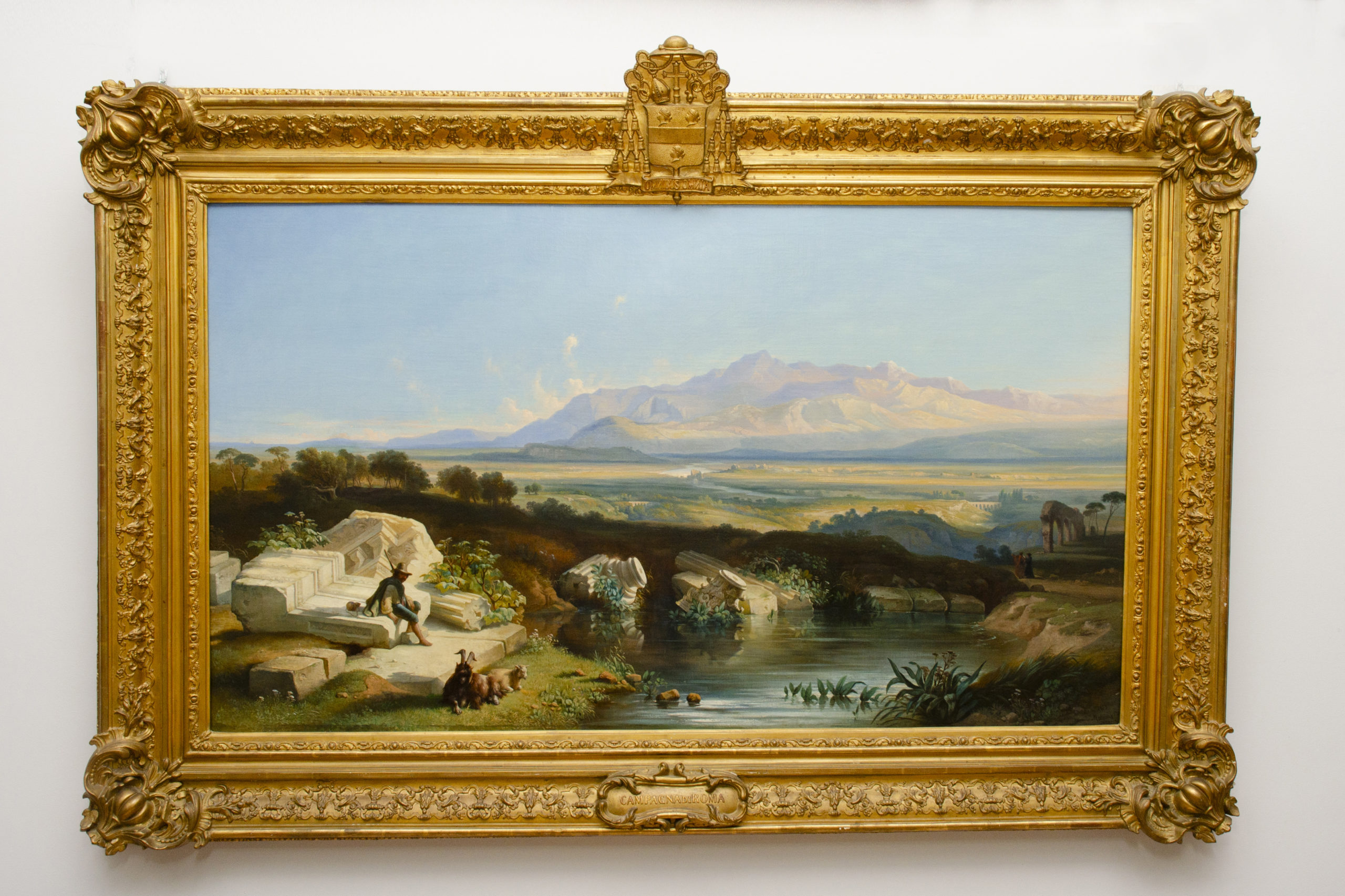 "Vue de la campange romaine", Ferdinand Joseph Bernard Marinus (1808-1890)