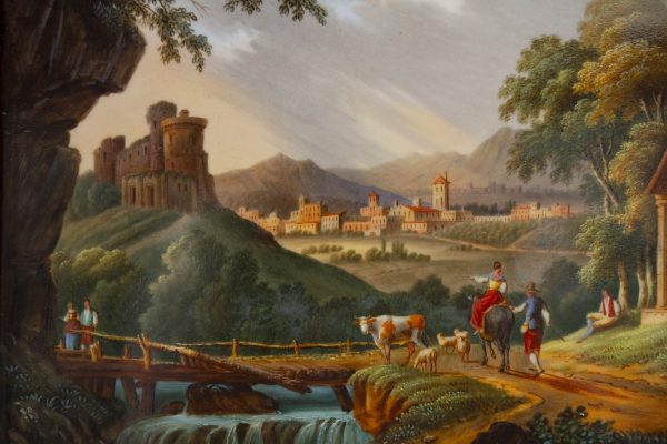 "Animated landscape", porcelain plaque - Afbeelding 3