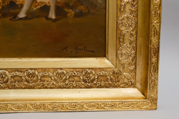 "After the sitting", oil on canvas signed A. Monti - Afbeelding 7