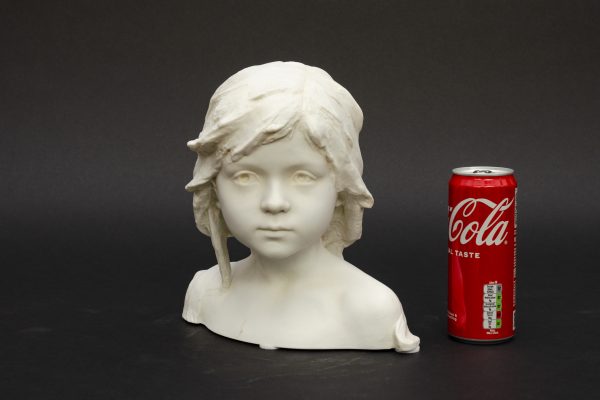 Bisque bust of young child, Jacobs - Image 7