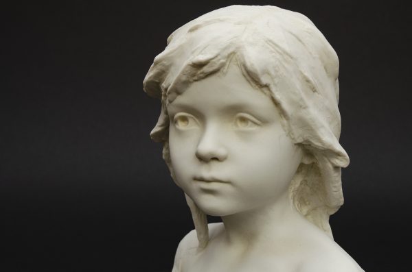 Bisque bust of young child, Jacobs - Image 3
