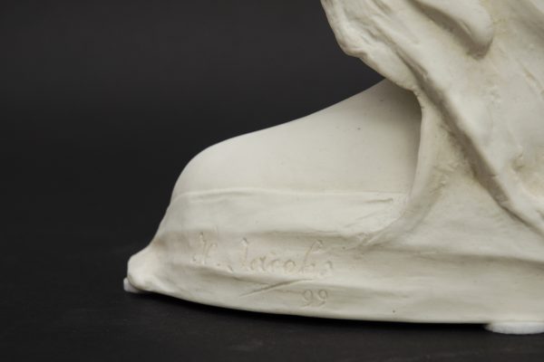 Bisque bust of young child, Jacobs - Image 5