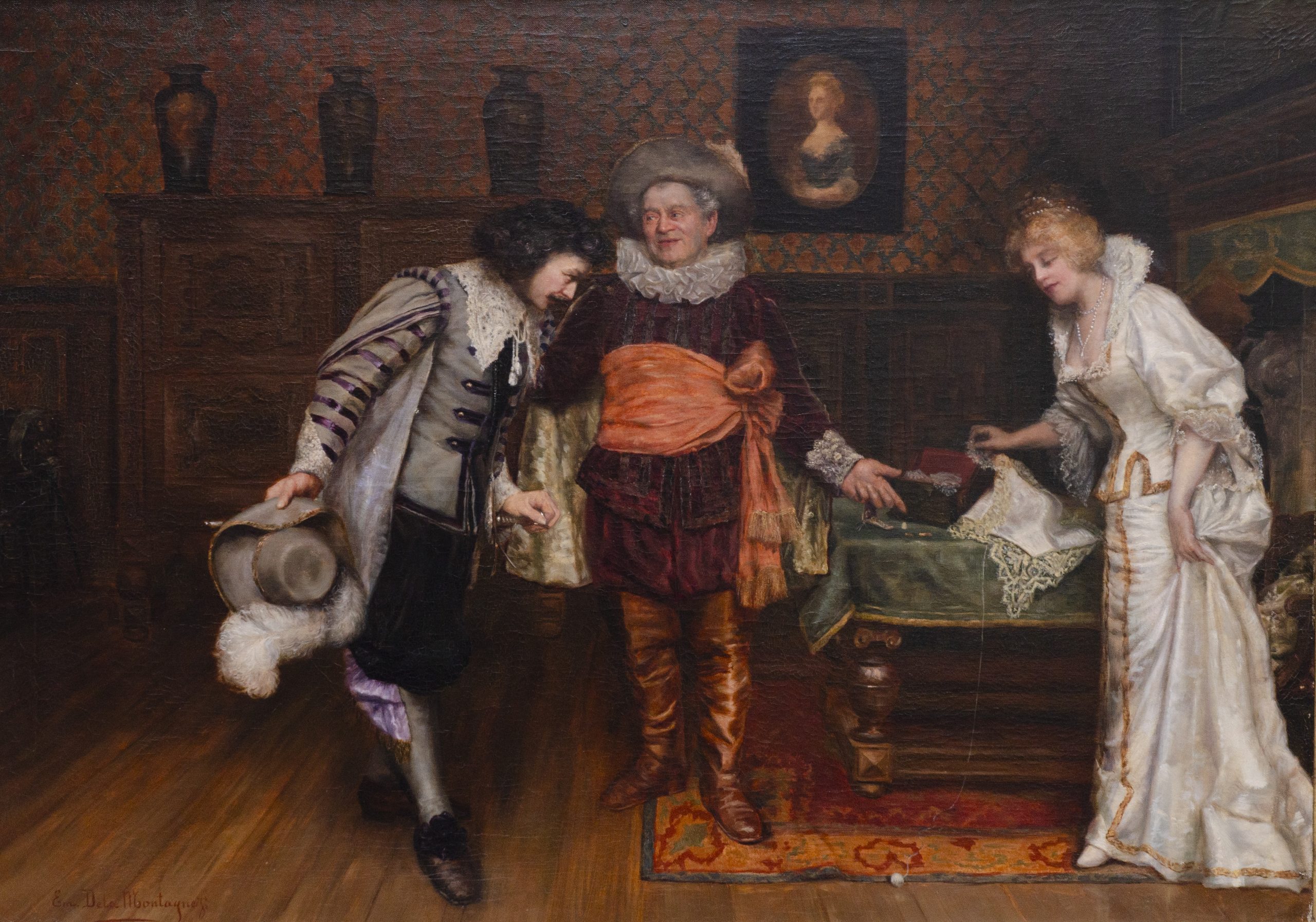 « La présentation », huile sur toile d'Émile Pierre de la Montagne – Image 2