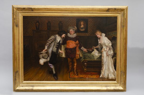 "The presentation", oil on canvas by Emile Pierre de la Montagne
