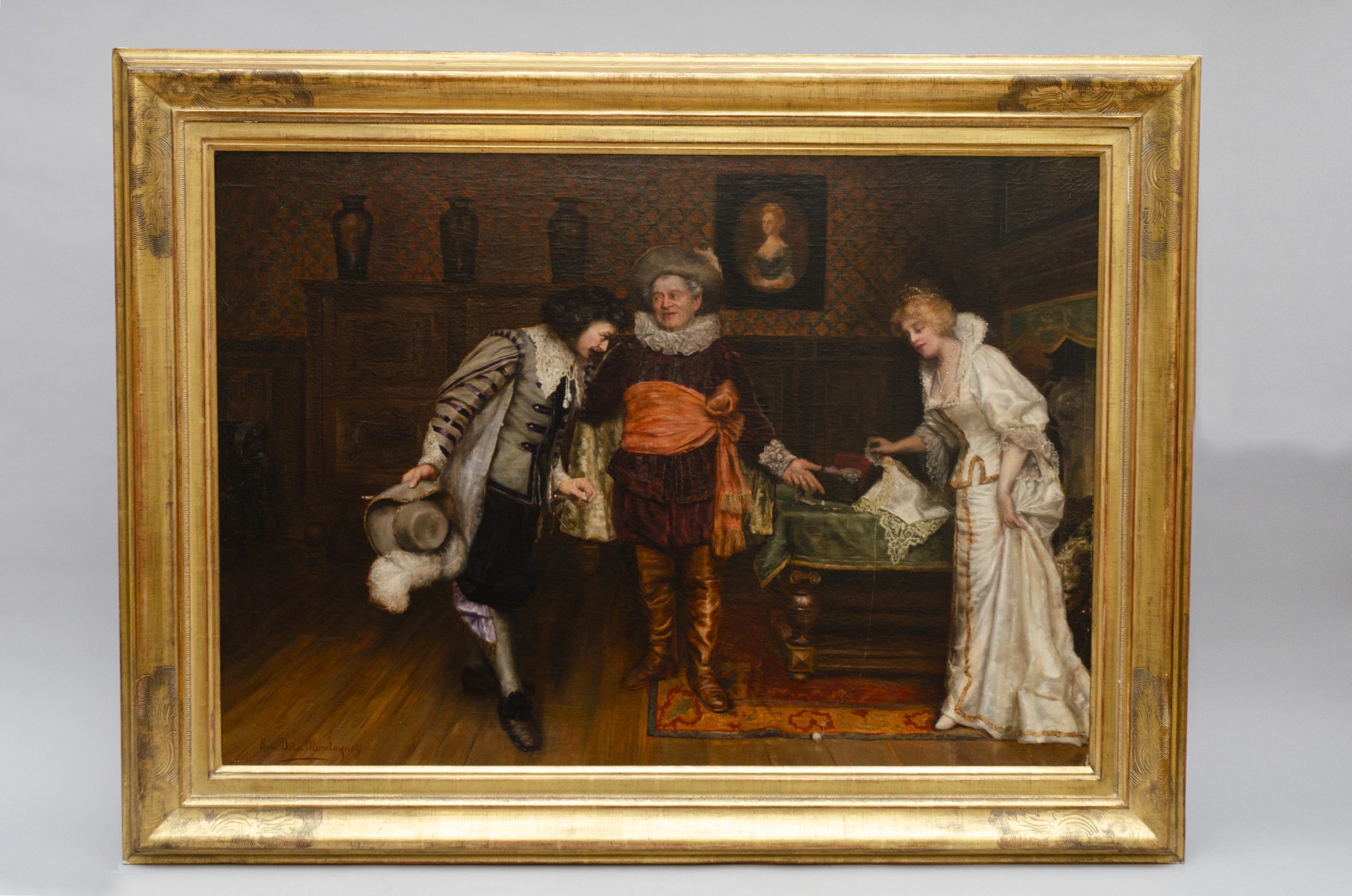« La présentation », huile sur toile d'Émile Pierre de la Montagne