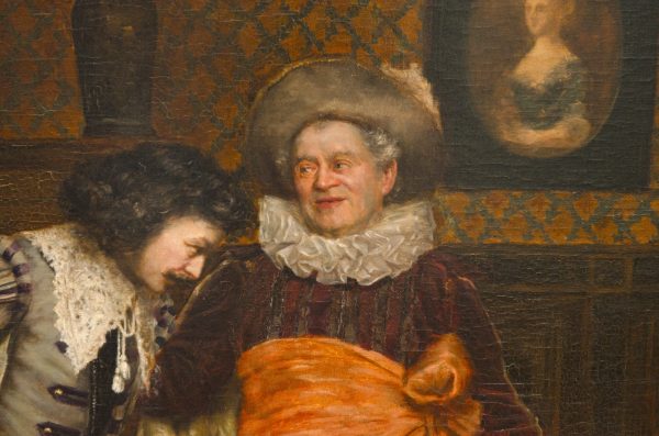 "The presentation", oil on canvas by Emile Pierre de la Montagne - Afbeelding 3