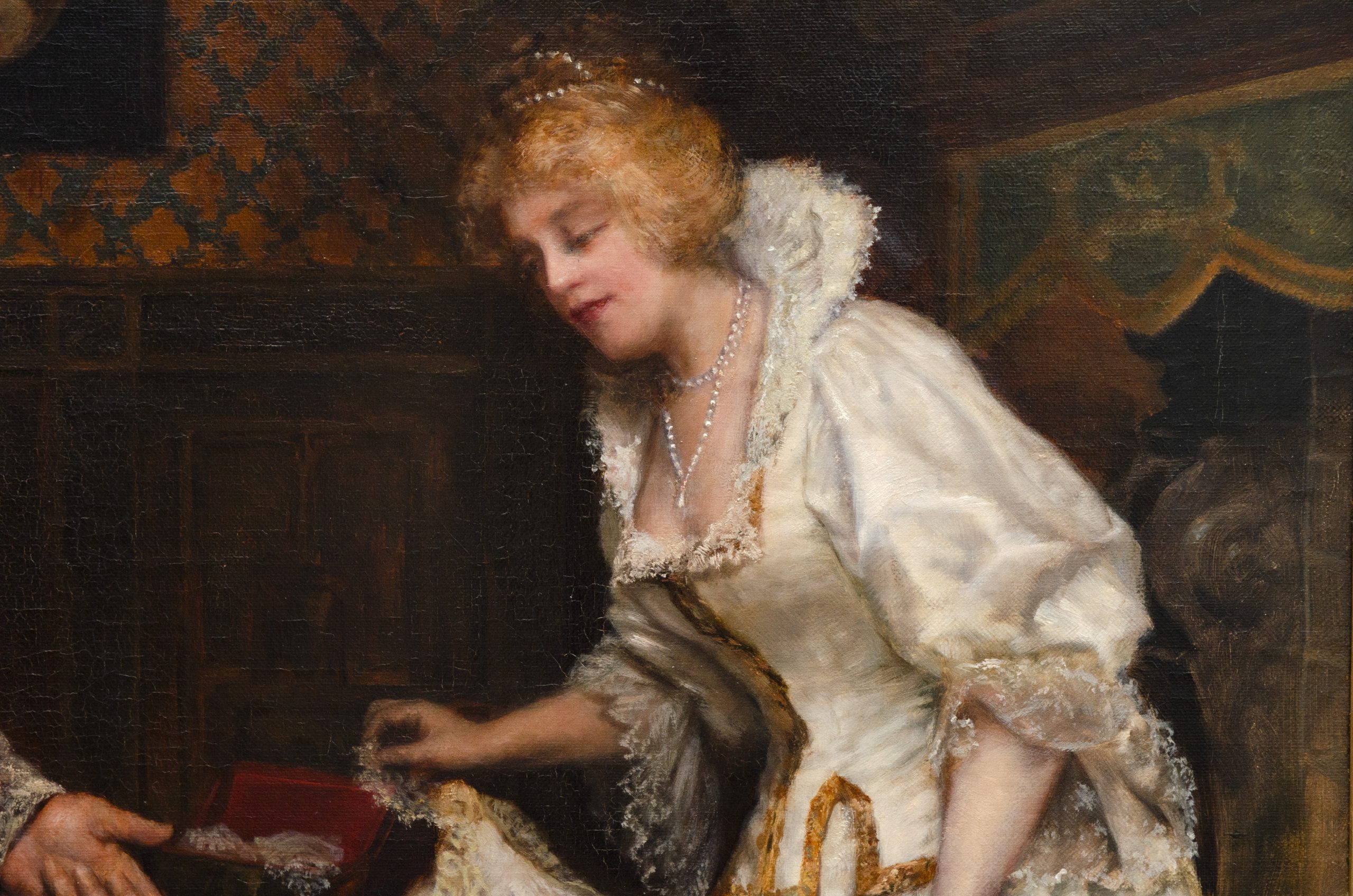 « La présentation », huile sur toile d'Émile Pierre de la Montagne – Image 6