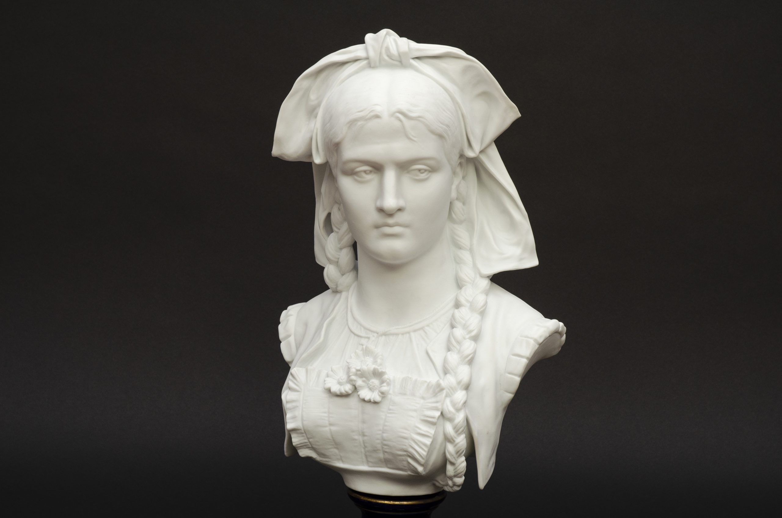 Biscuit borstbeeld ‘Alsacienne’, Laporte in Limoges - Afbeelding 2
