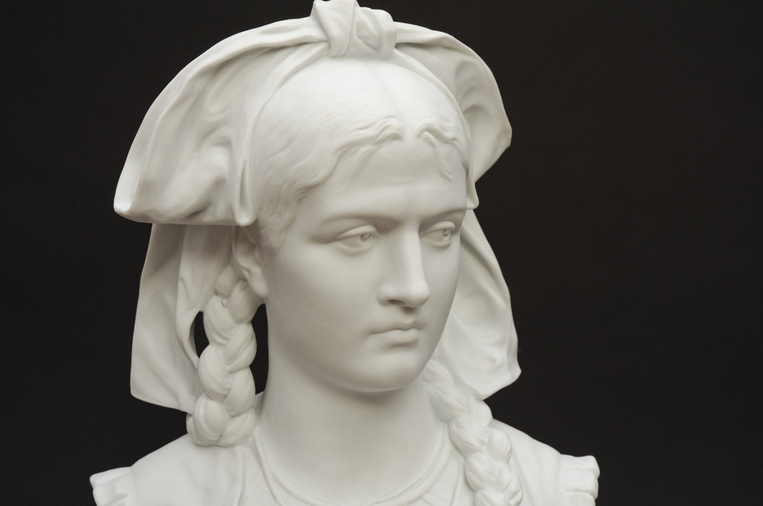 Biscuit borstbeeld ‘Alsacienne’, Laporte in Limoges - Afbeelding 4