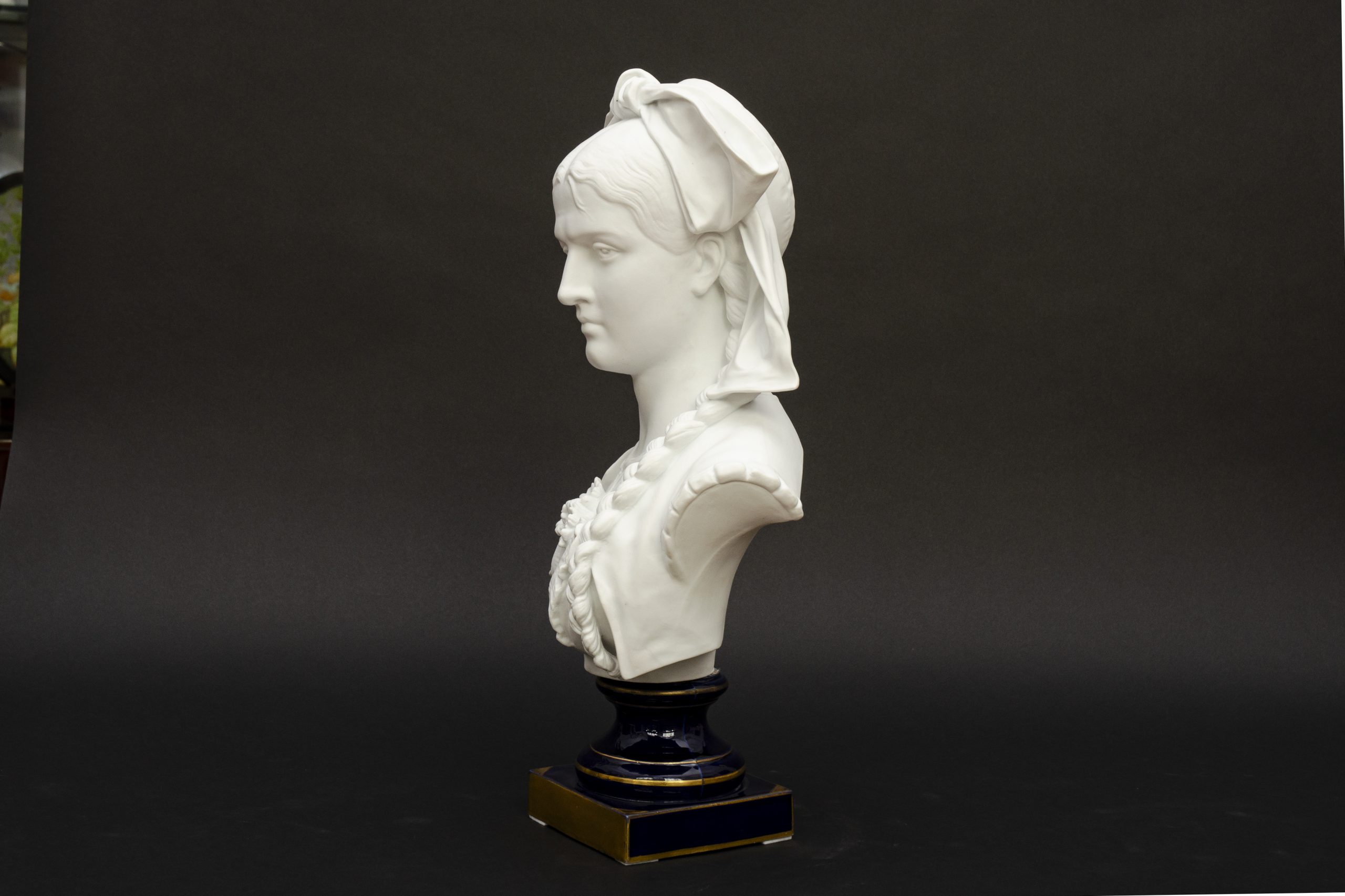 Biscuit borstbeeld ‘Alsacienne’, Laporte in Limoges - Afbeelding 9