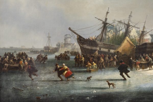 "Winterlandscape", Henri-Adolphe SCHAEP (Mechelen 1826-Antwerp 1870) - Afbeelding 3