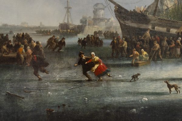 "Winterlandscape", Henri-Adolphe SCHAEP (Mechelen 1826-Antwerp 1870) - Afbeelding 7