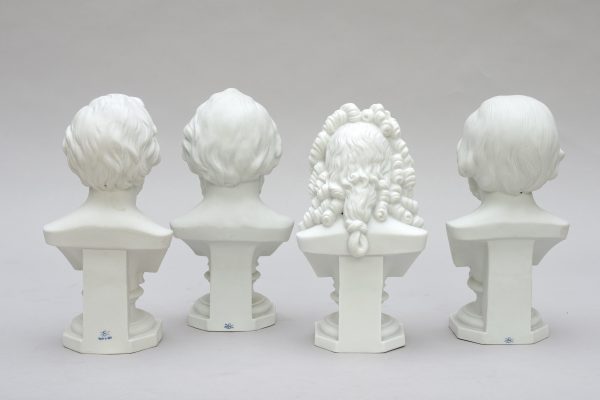 Ensemble de bustes de compositeurs, biscuit de Scheibe-Alsbach – Image 8