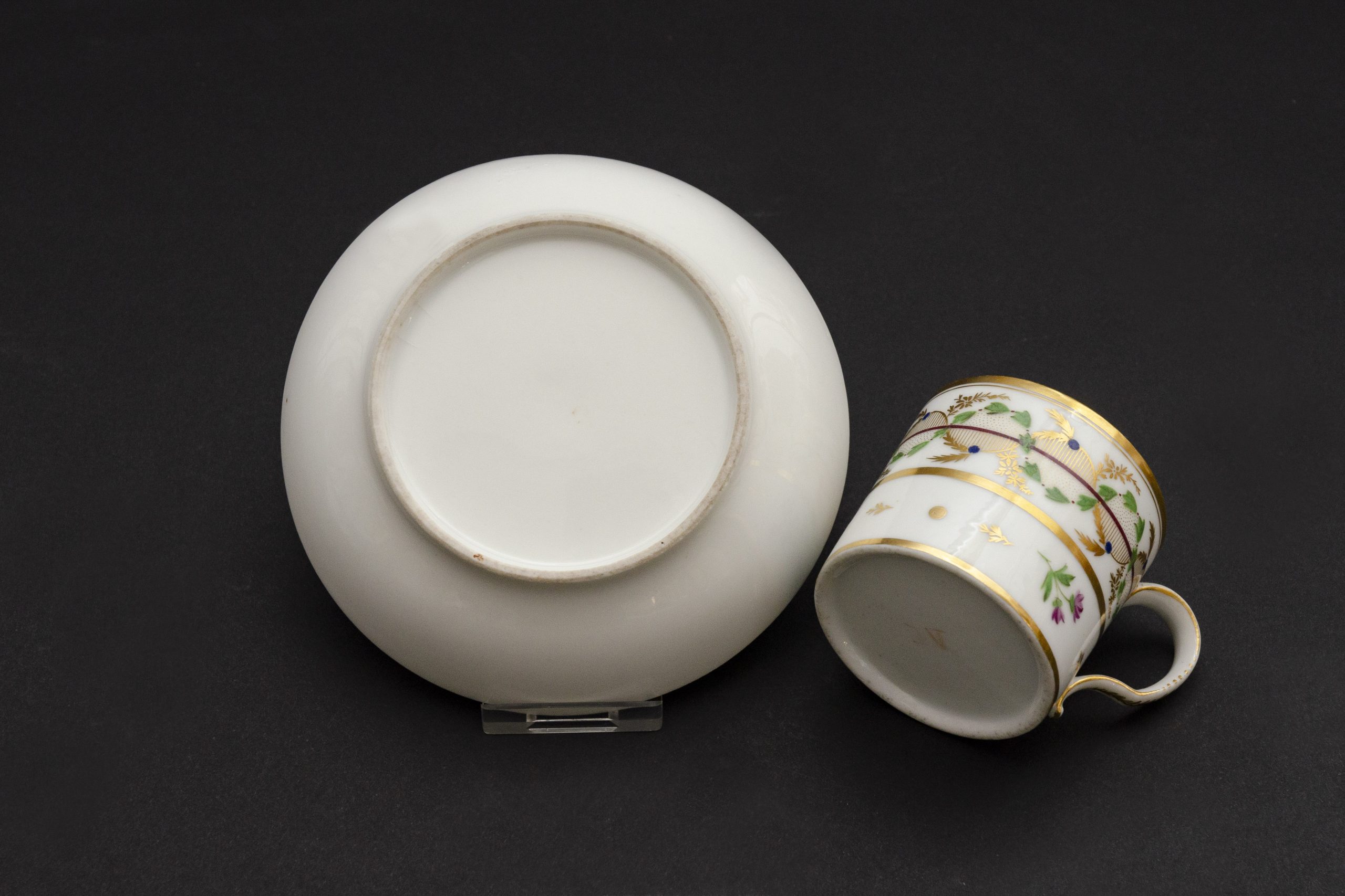 Litron cup and saucer, manufactory Moitte in Paris - Afbeelding 7