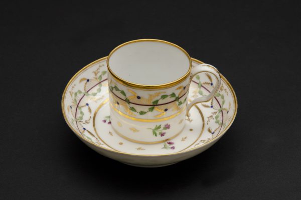 Litron cup and saucer, manufactory of Monsieur in Paris - Image 6