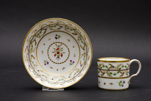 Litron cup and saucer, manufactory of Monsieur in Paris - Image 2