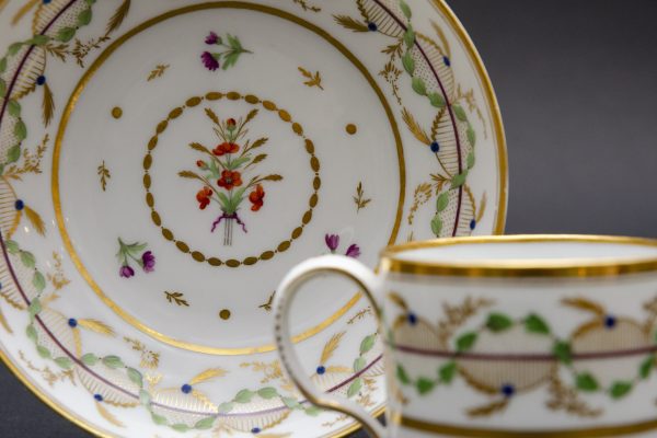 Litron cup and saucer, manufactory of Monsieur in Paris - Image 4