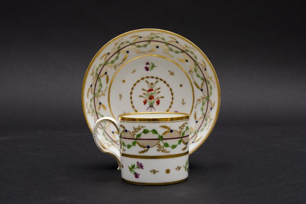 Litron cup and saucer, manufactory of Monsieur in Paris