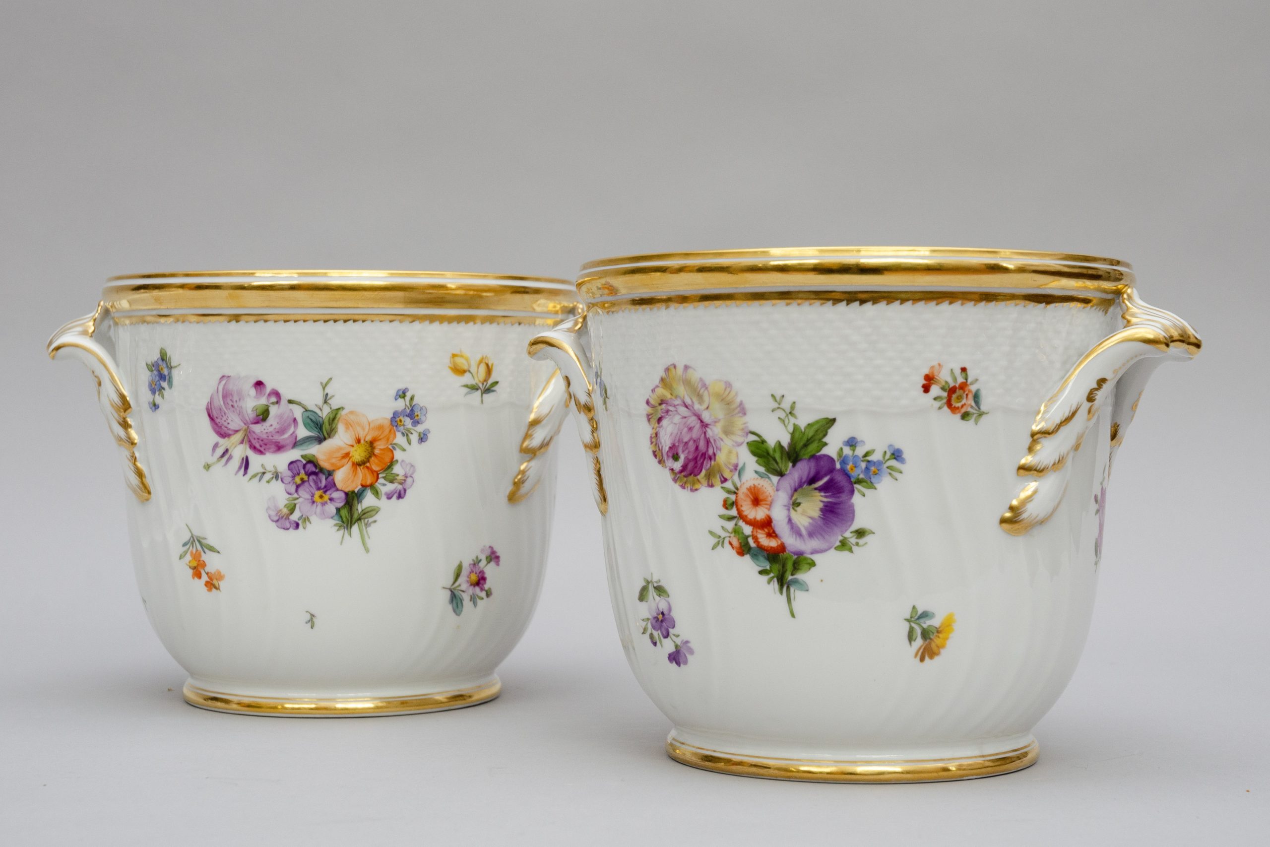 Pair of "jardinières" vases, Royal Copenhagen - Image 8