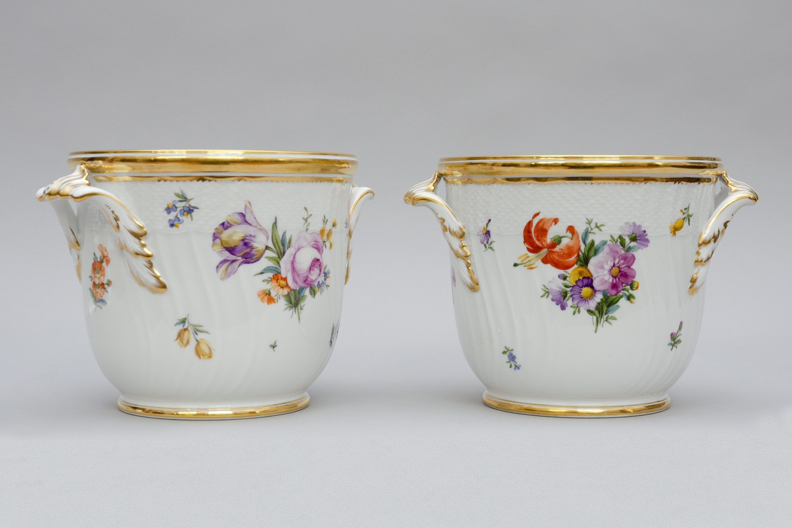 Pair of "jardinières" vases, Royal Copenhagen