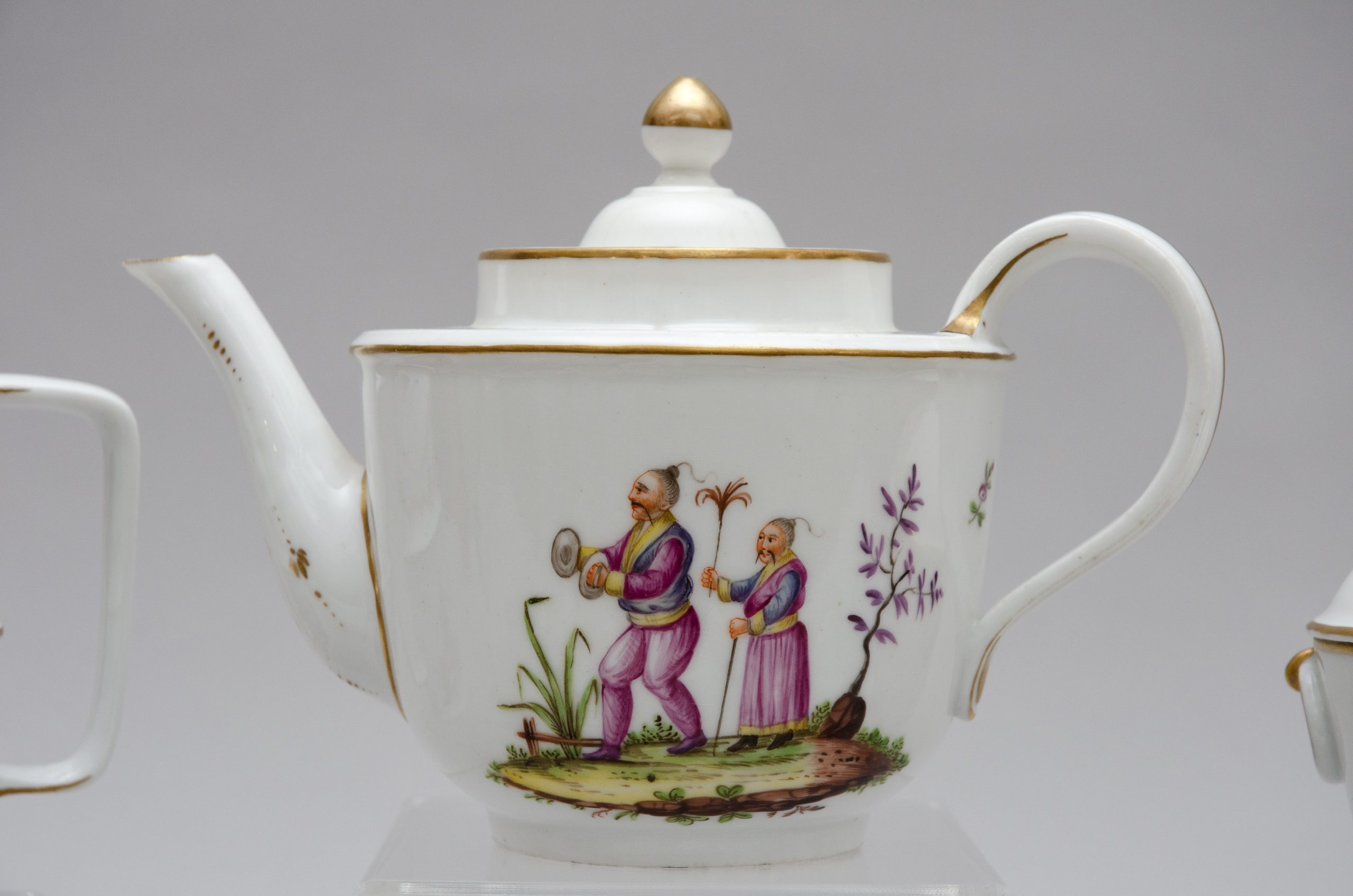 Rare porcelain set "Chinoiserie", Louis Cretté in Brussels - Image 5