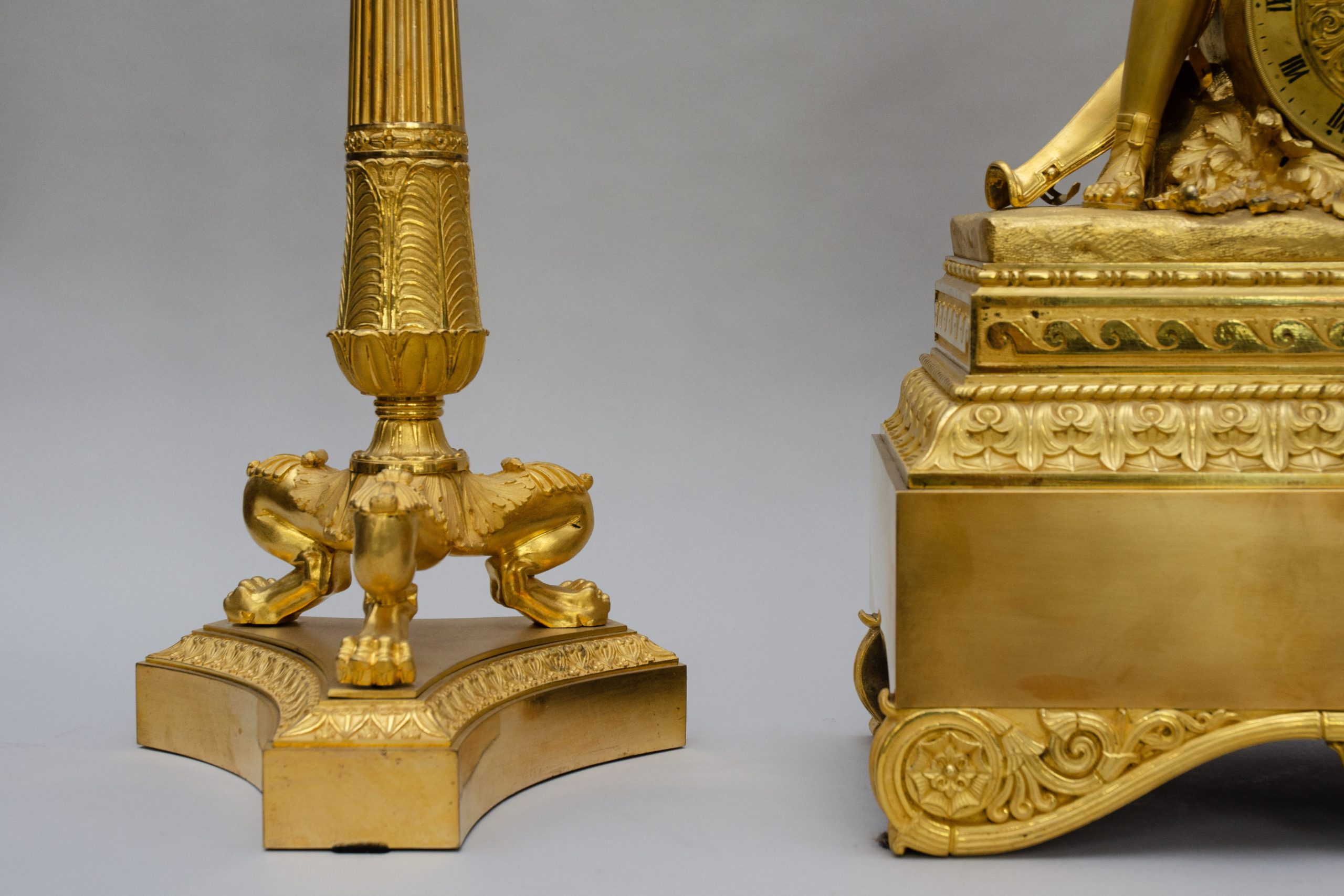 "Achilles" gilt bonze garniture, France - Image 4