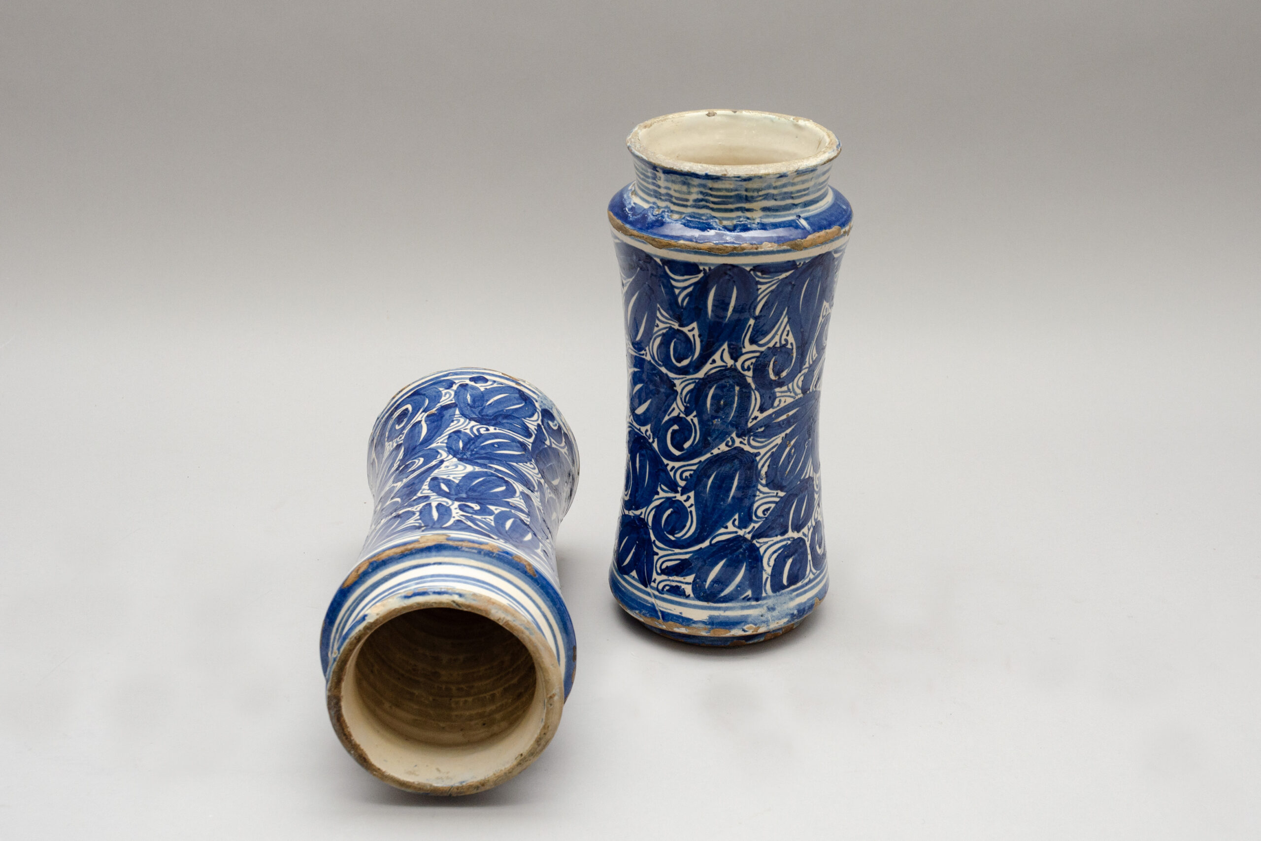 Rare pair of "Albarelli" jars, North-Italy - Image 4