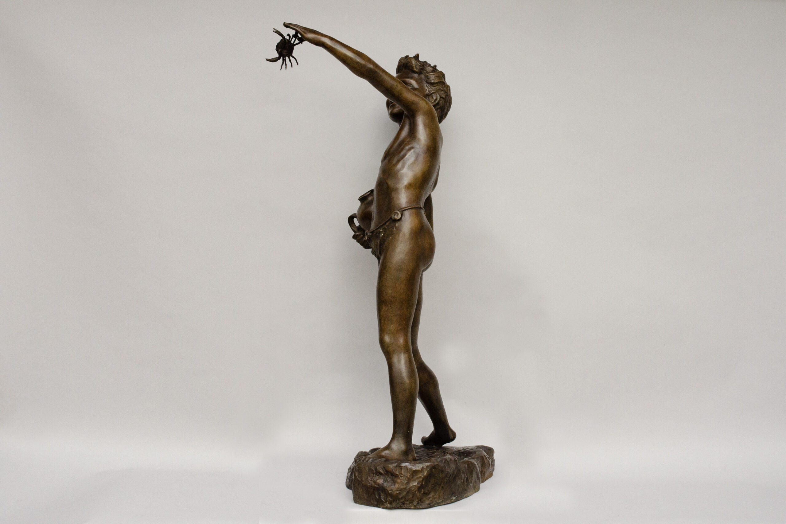 Grand bronze « pêcheur de crabes », Giovanni De Martino (Naples 1870-1935) - Image 14