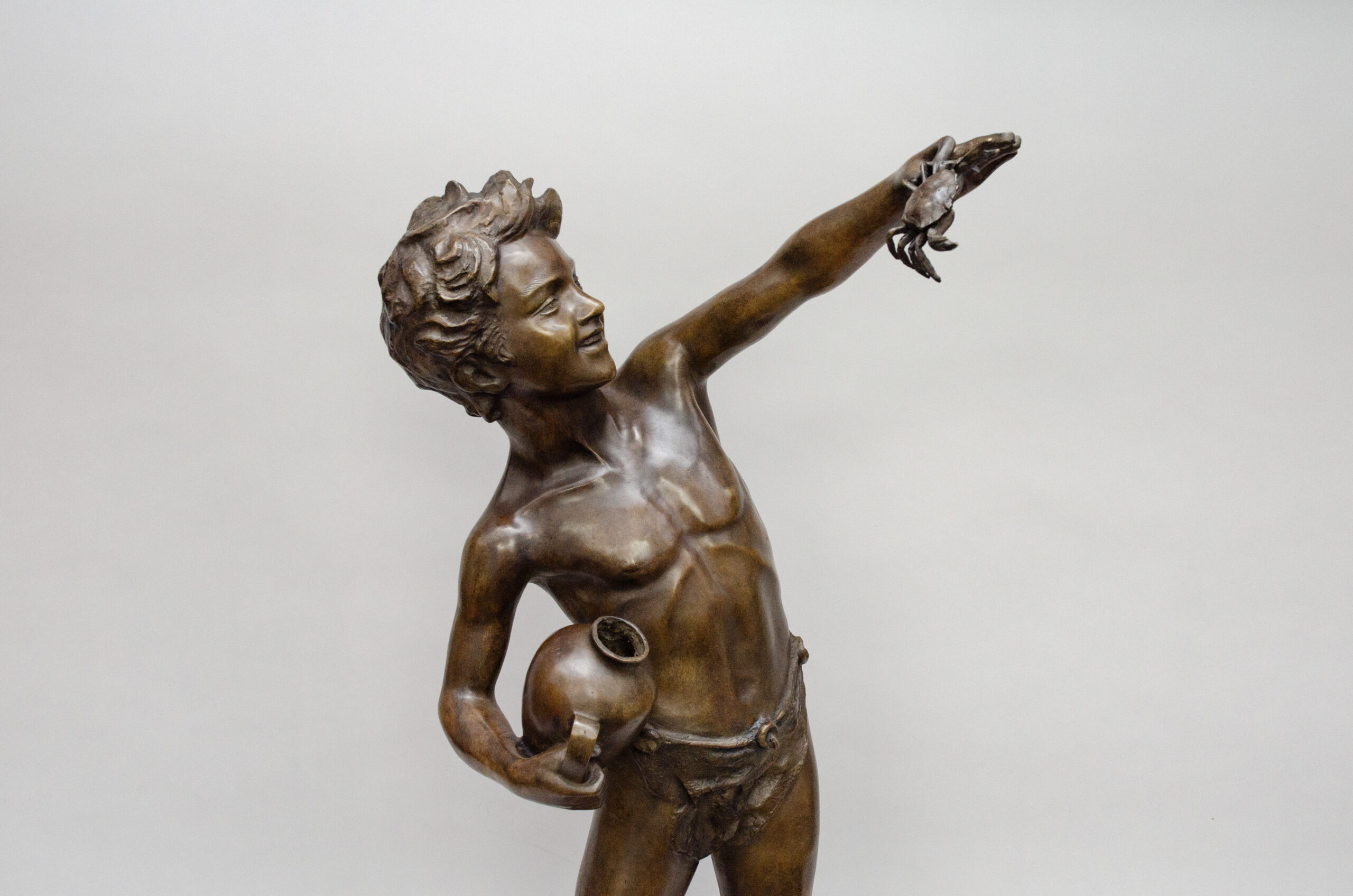 Grand bronze « pêcheur de crabes », Giovanni De Martino (Naples 1870-1935) - Image 2