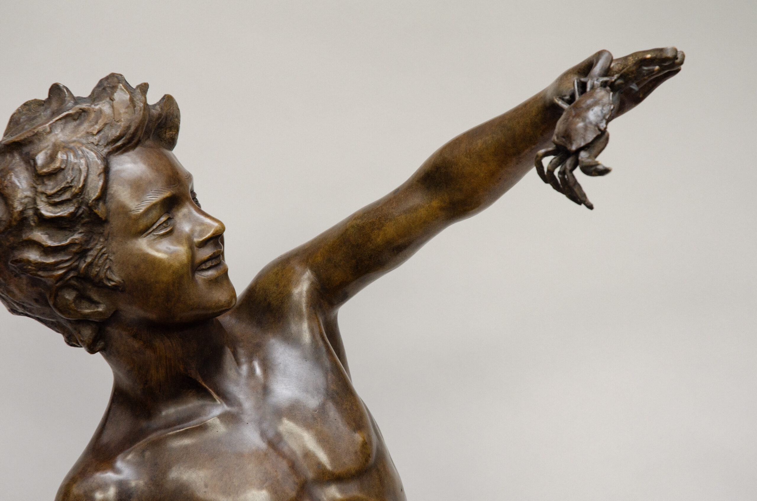 Grand bronze « pêcheur de crabes », Giovanni De Martino (Naples 1870-1935) - Image 3