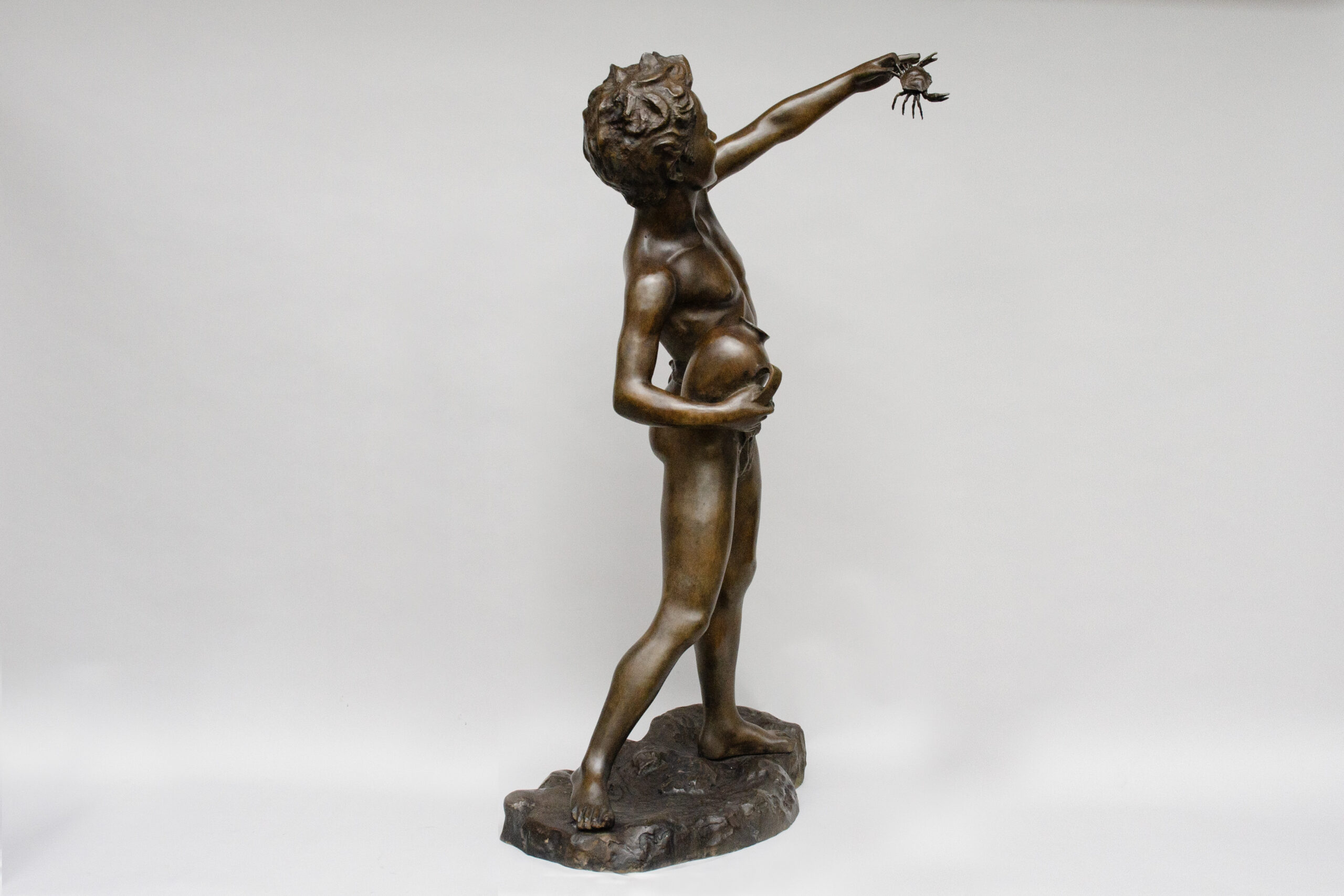 Grand bronze « pêcheur de crabes », Giovanni De Martino (Naples 1870-1935) - Image 4
