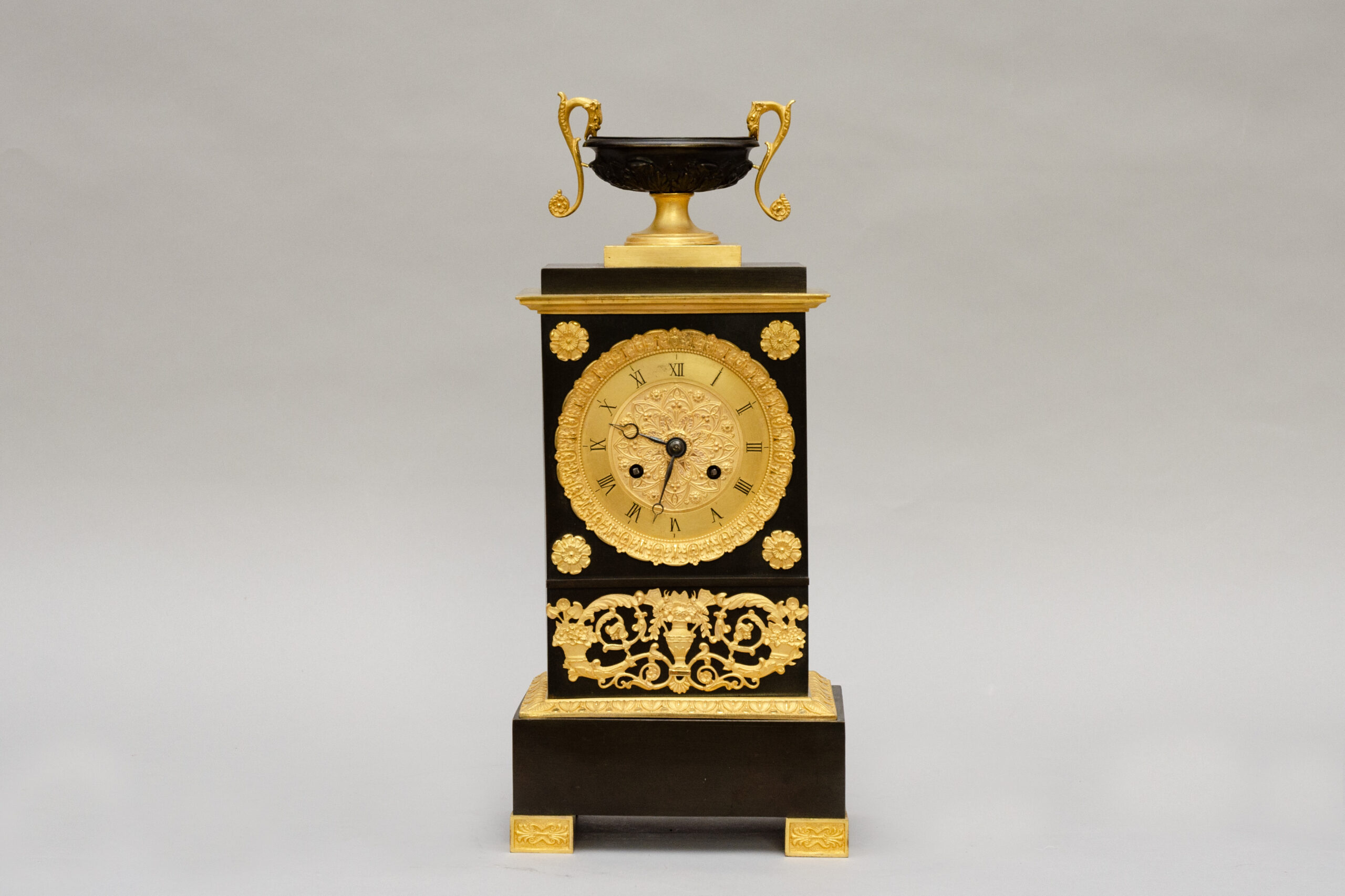 Small bronze clock, attributed to Charles Prosper Leroy