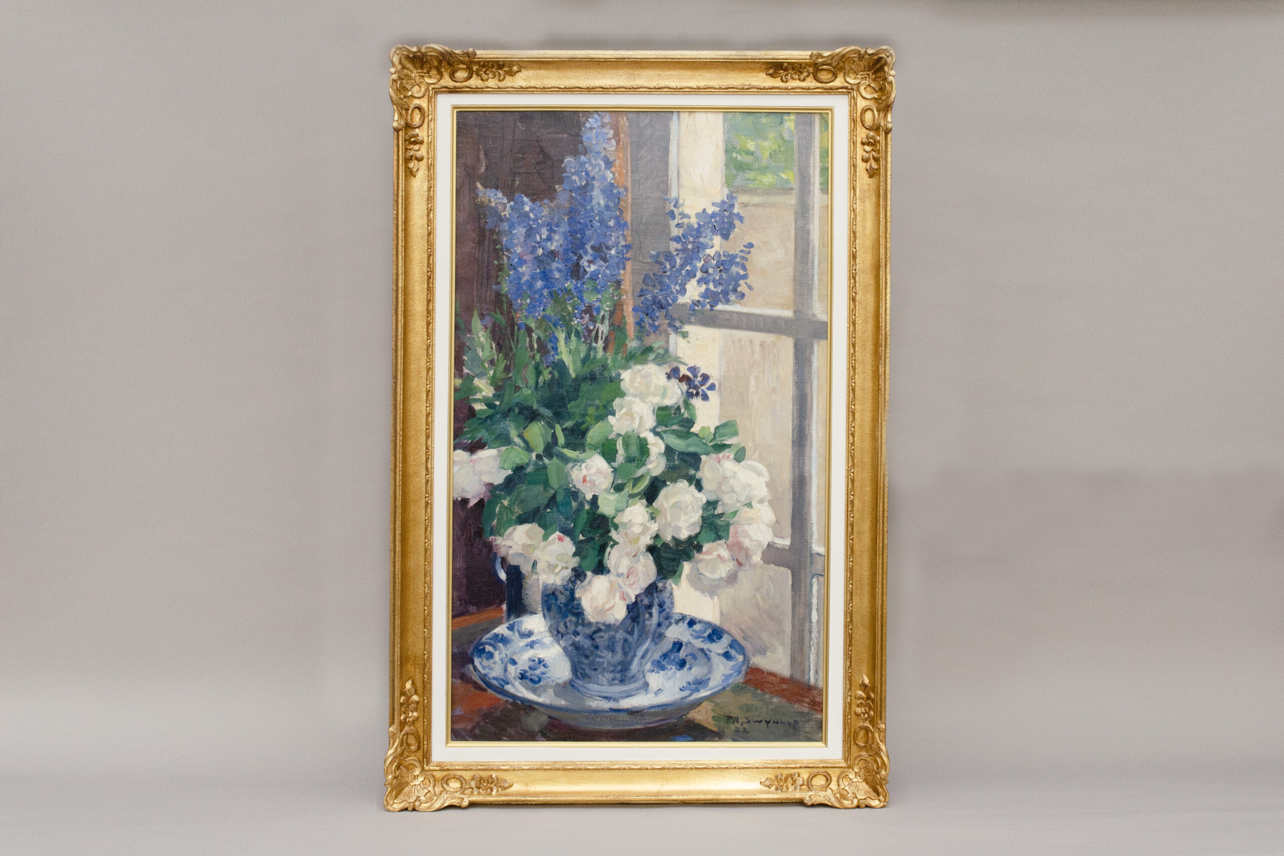 Still Life with Delphiniums, Philippe Swyncop